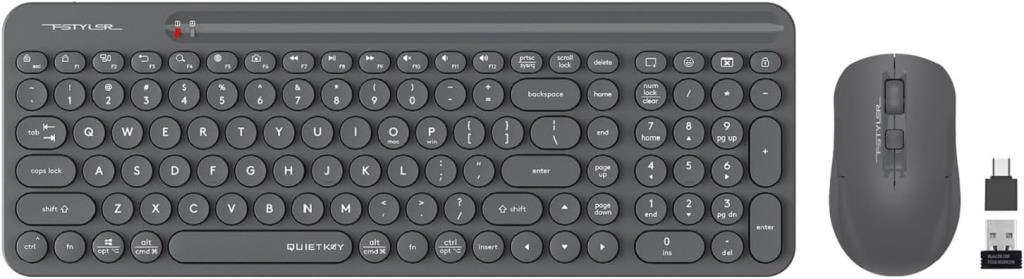 A4 TECH FG3300 Air2 2.4Ghz Kablosuz Q Türkçe FN-Multimedya Klavye + 2000Dpi Optik Mouse SET (Sessiz Ultra İnce Emoji Tuşlu ve Uyku Engelle Modlu) Teşhir