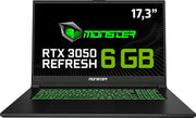 Monster Abra A7 V15.3.4 i5-13500H 16 GB 1 TB SSD RTX3050 17.3" FreeDOS Full HD Gaming Laptop - Outlet
