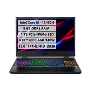 كمبيوتر محمول للألعاب Acer Nitro 5 AN515-58-524A NH.QLZEY.009 i5-12450H 8 جيجابايت 1 تيرابايت SSD RTX 4050 15.6 بوصة Full HD - OUTLET
