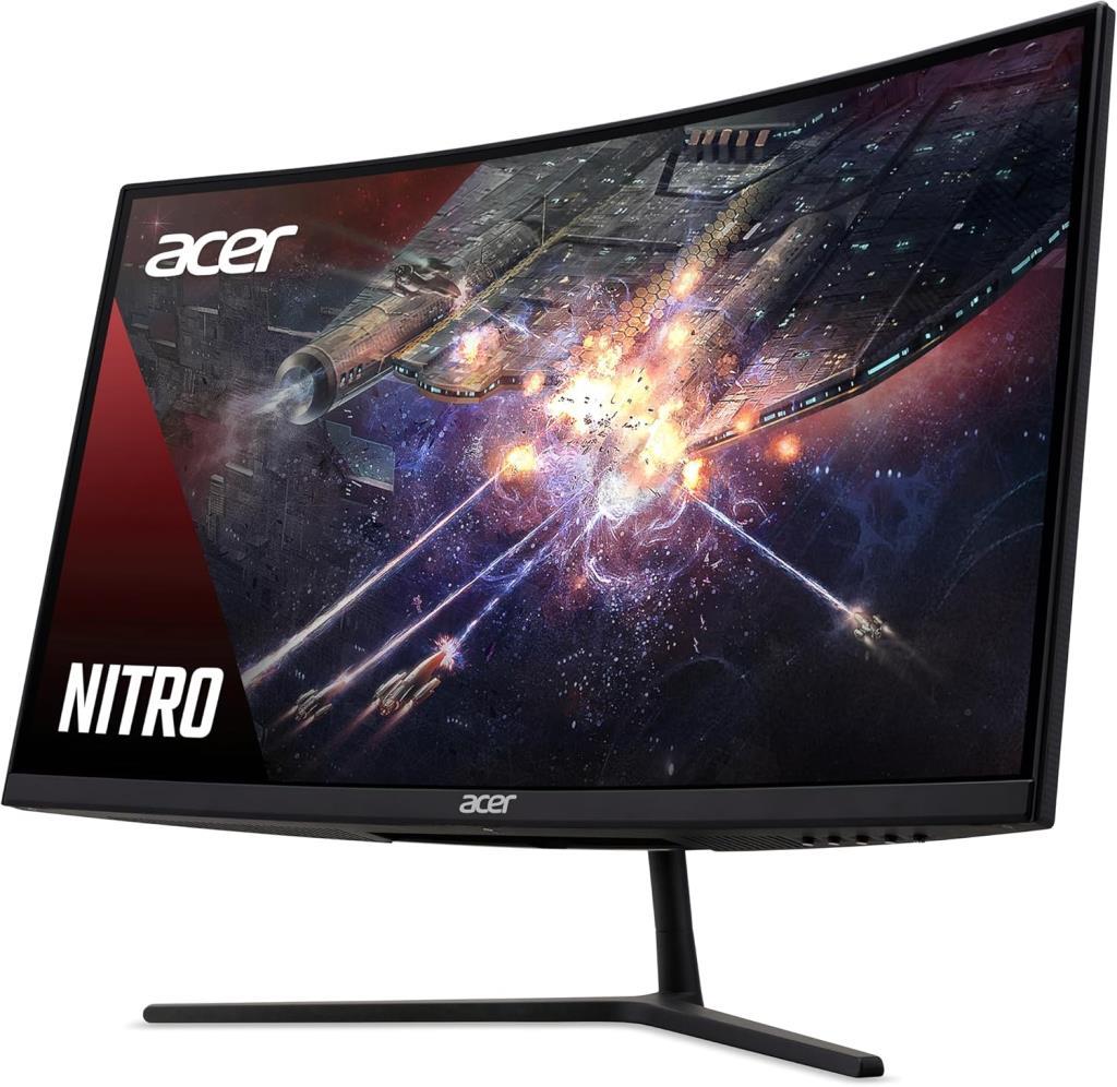 Acer Nitro Eı322qurp 31.5" Qhd Zeroframe Curved 1500R 165Hz 1 Ms 2560 X 1440 Hdr 400 Va Led 2Xhdmı 2Xdp Gaming Monitör Teşhir