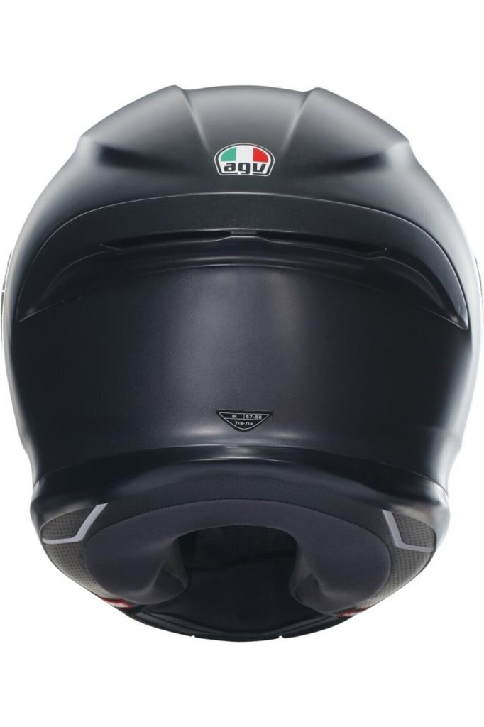 AGV K6 S Motosiklet Kaskı Mono Kapalı Kask Matt Black XL - Outlet
