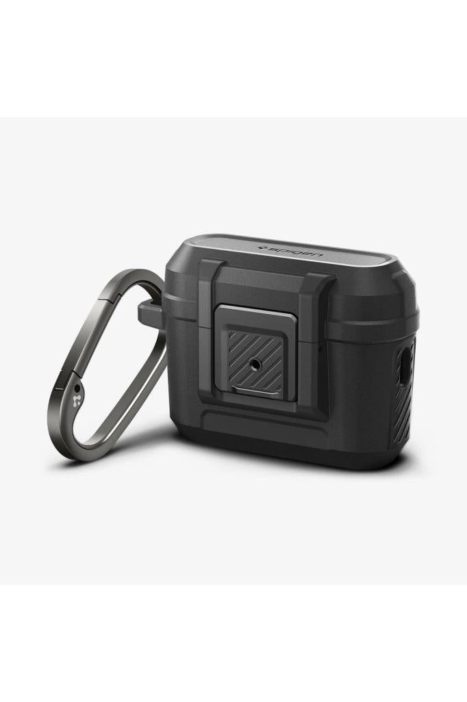 Spigen AirPods Pro (2.Nesil) Kılıf, Spigen Lock Fit Matte Black Outlet