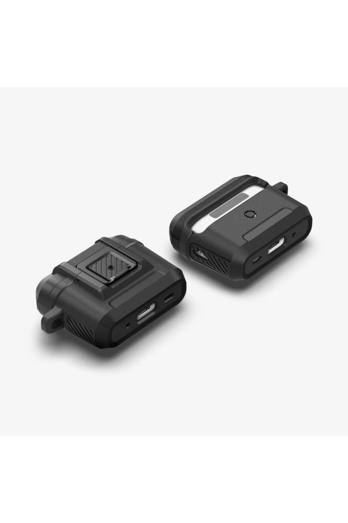 Spigen AirPods Pro (2.Nesil) Kılıf, Spigen Lock Fit Matte Black Outlet