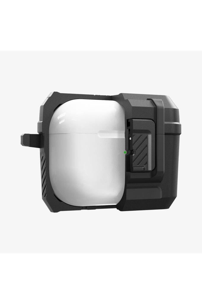 Spigen AirPods Pro (2.Nesil) Kılıf, Spigen Lock Fit Matte Black Outlet