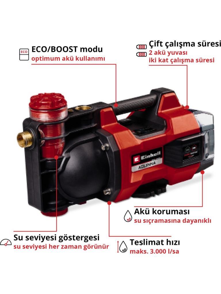Einhell Aquinna 18/30 F Led Aküsüz Bahçe Pompası Outlet