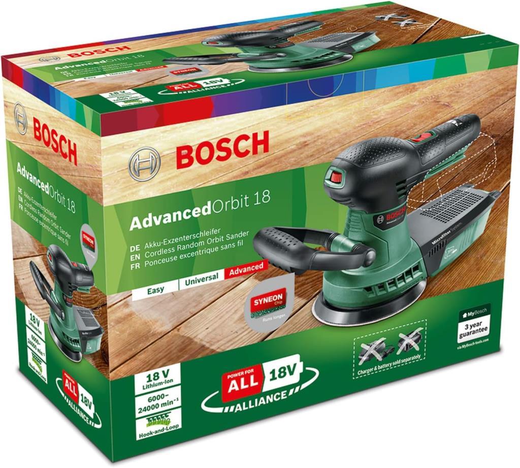 Bosch Advanced Orbit 18 Eksantrik Aküsüz Zımpara Makinesi Teşhir