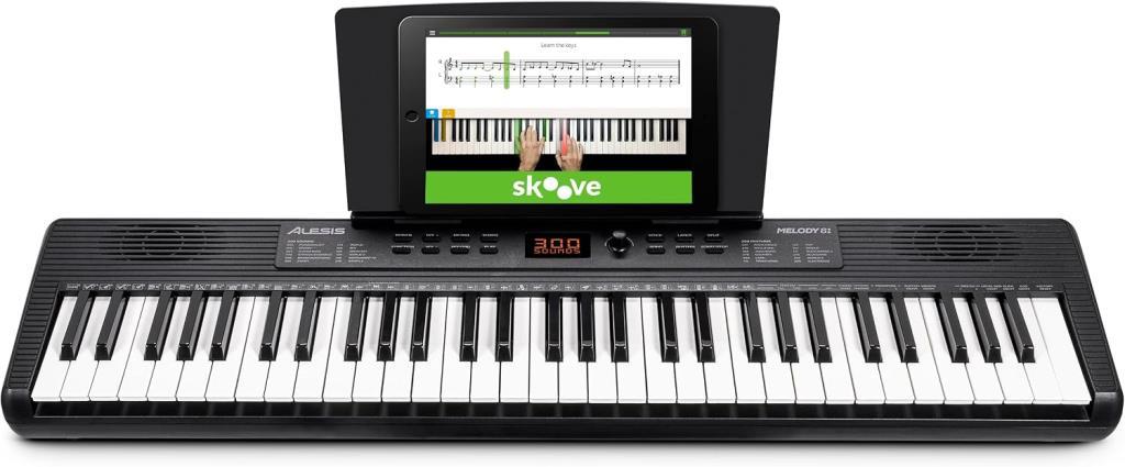 Alesis Melody 61 Başlangıç Seviyesi Tablet Nota Standı Hoparlör 61 Tuş Piyano Klavye - TEŞHİR