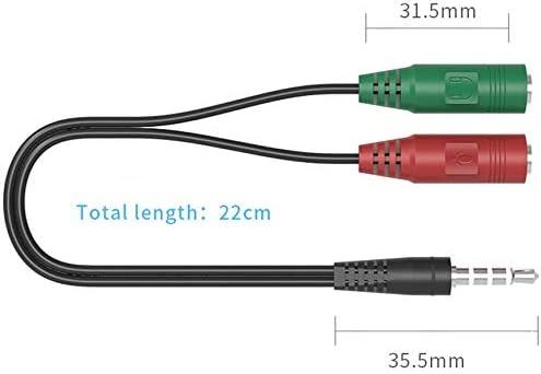 Alfais 4745 3.5mm Kulaklık Mikrofon Ayırıcı Çoklayıcı Switch Splitter - Outlet