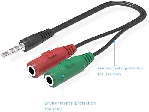 Alfais 4745 3.5mm Kulaklık Mikrofon Ayırıcı Çoklayıcı Switch Splitter - Outlet