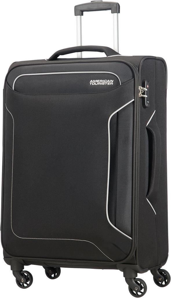 American Tourister Holiday Heat Spinner 67/24 TSA Siyah Orta Boy Kumaş Valiz