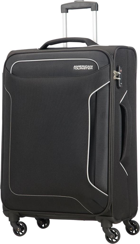 American Tourister Holiday Heat Spinner 67/24 TSA Siyah Orta Boy Kumaş Valiz - Teşhir