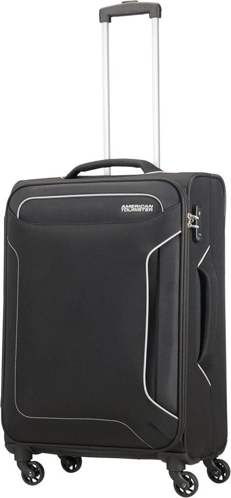 American Tourister Holiday Heat Spinner 67/24 TSA Siyah Orta Boy Kumaş Valiz - Teşhir