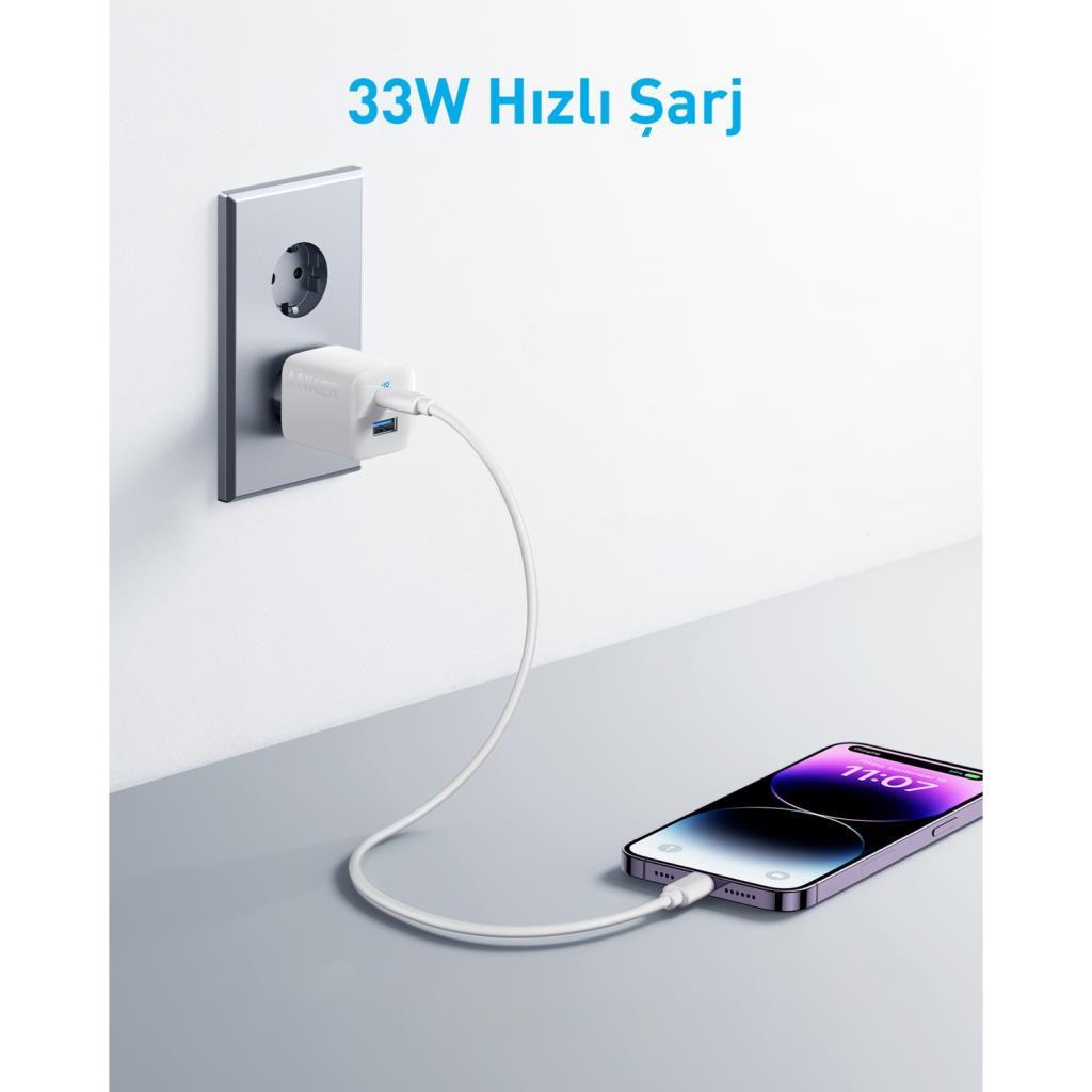Anker 323 33 W Hızlı Şarj Adaptörü