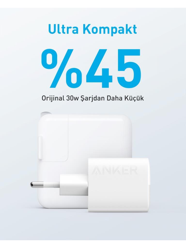 Anker 323 33 W Hızlı Şarj Adaptörü Teşhir