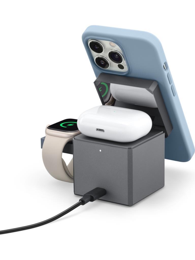 Anker Cube Y1811 3in1 MagSafe Kablosuz Hızlı Şarj Aleti Teşhir