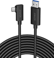Anker 712 USB-A to USB-C 5 Metre Fiber Optik Şarj/Data Kablosu - Oculus Quest 2 ve 10 Gbps Destekli - Siyah - Y2111