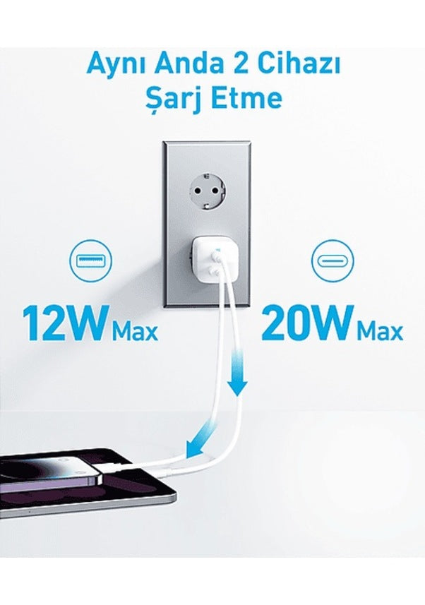 Anker 323 A2331 33 W Hızlı Şarj Adaptörü - TEŞHİR