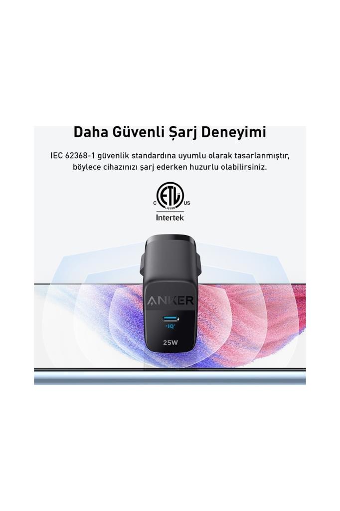 Anker 312  PPS Destekli 25W USB-C Şarj Cihazı - A2642