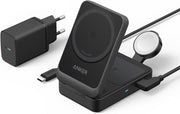 Anker B2557 MagGo Siyah 3in1 Kablosuz Hızlı Şarj Aleti
