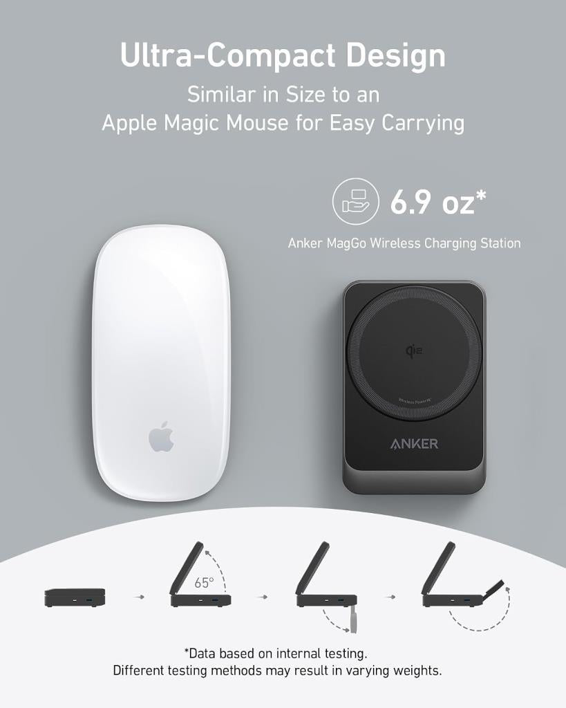 Anker B2557 MagGo Siyah 3in1 Kablosuz Hızlı Şarj Aleti - TEŞHİR