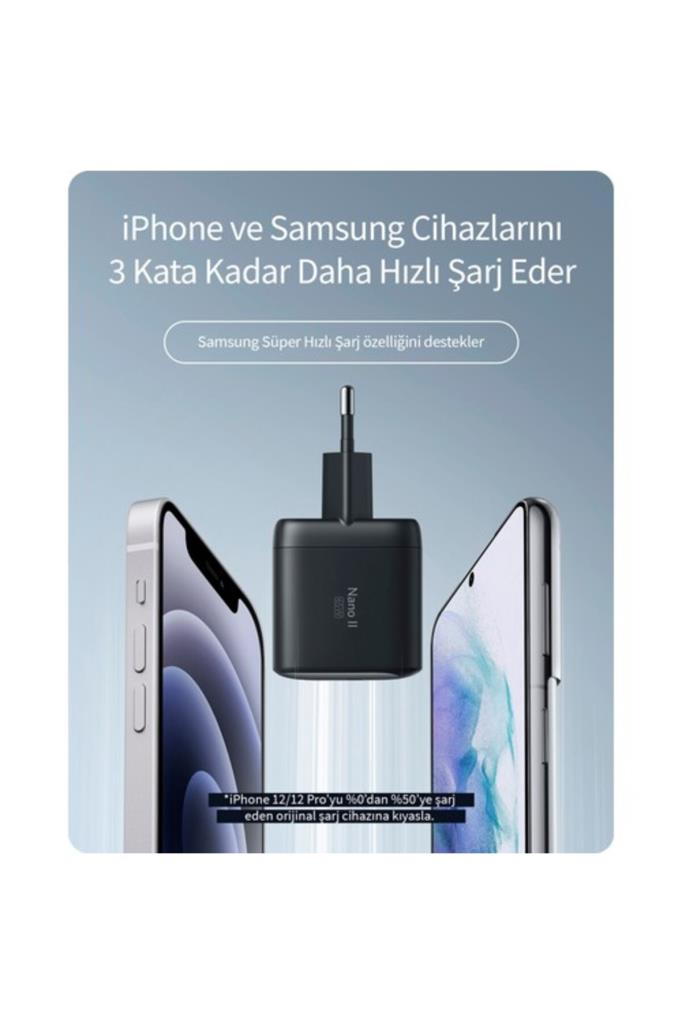 Anker Nano II 65W ŞArj Cihazı - A2663 - Siyah - OUTLET