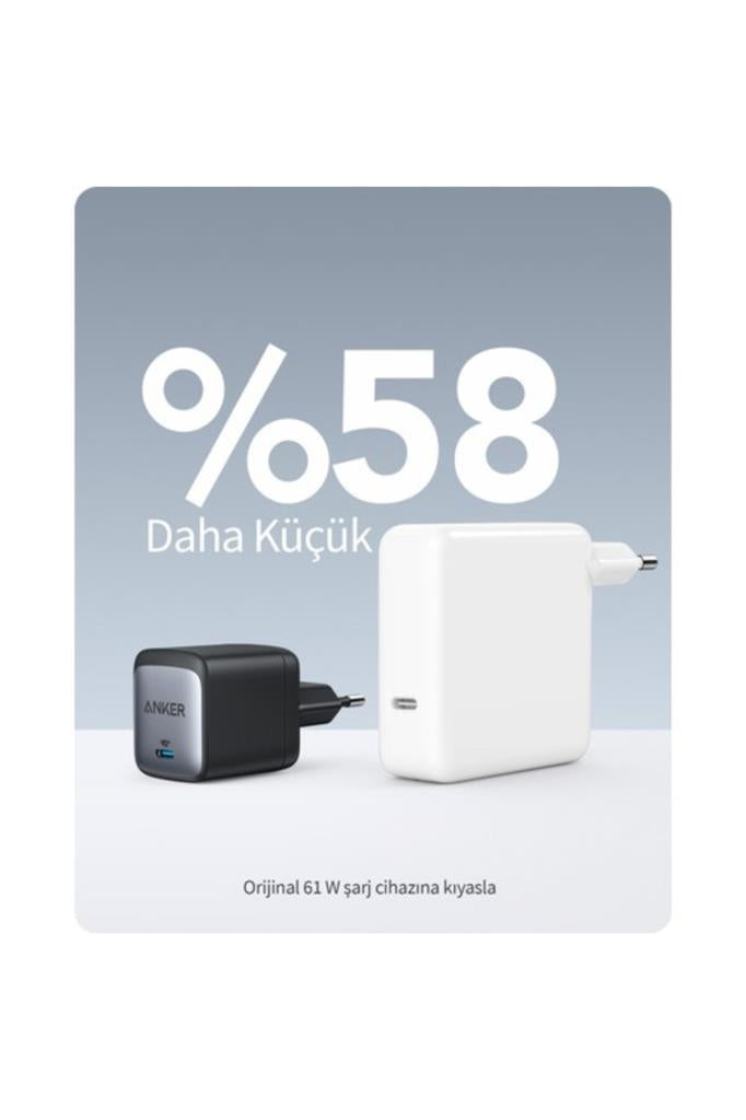 Anker Nano II 65W ŞArj Cihazı - A2663 - Siyah - OUTLET