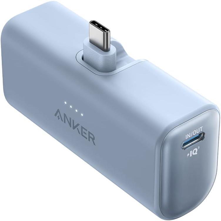 Anker Nano 5000 mAh Hızlı Şarj Powerbank Mavi