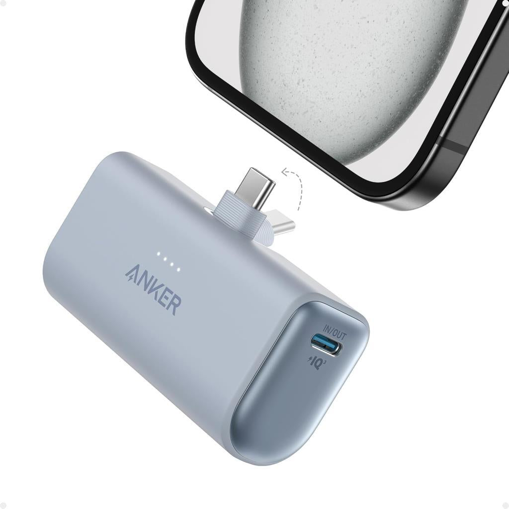 Anker Nano 5000 mAh Hızlı Şarj Powerbank Mavi