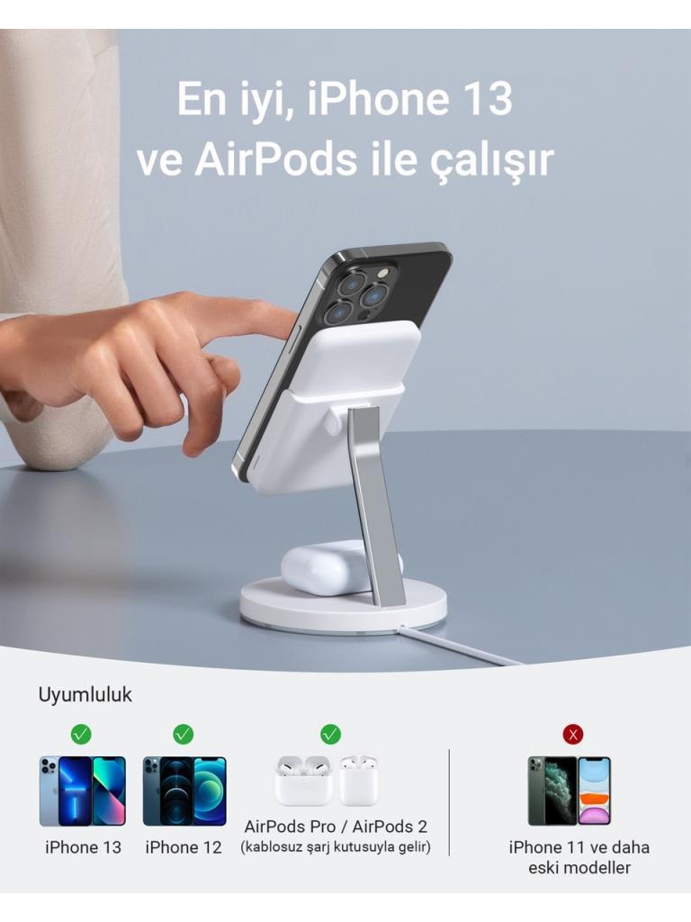 Anker 633 MagGo B25A7 MagSafe Kablosuz Şarj Aleti - Teşhir