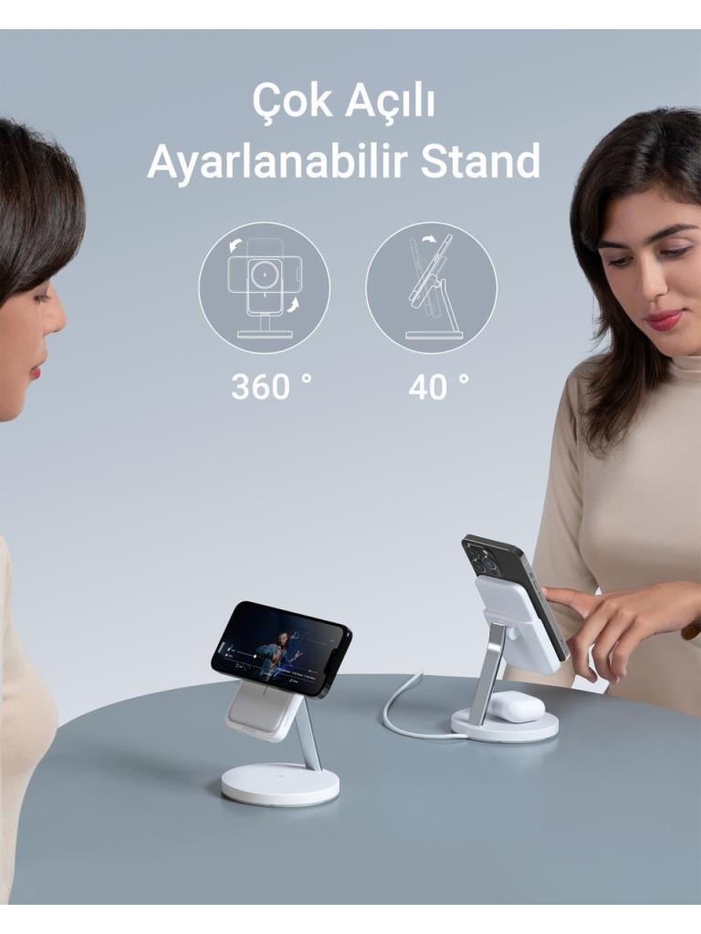 Anker 633 MagGo B25A7 MagSafe Kablosuz Şarj Aleti - Teşhir