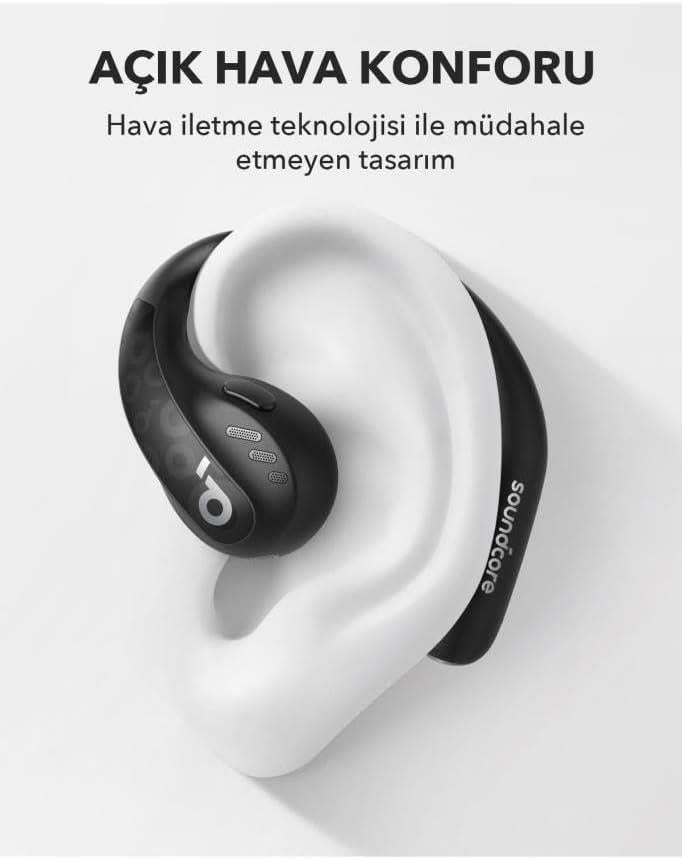 Anker SoundCore AeroFit Pro TWS Siyah Open Ear Bluetooth Kulaklık - TEŞHİR
