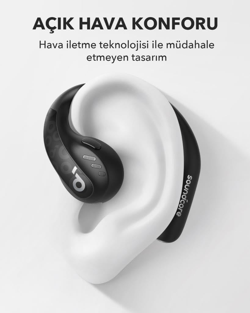 Anker SoundCore AeroFit Pro TWS Siyah Open Ear Bluetooth Kulaklık - TEŞHİR