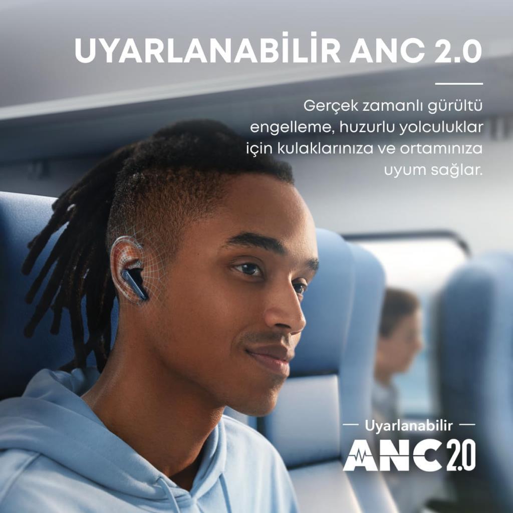 Anker SoundCore Liberty 4 NC TWS Lacivert Kulak İçi Bluetooth Kulaklık
