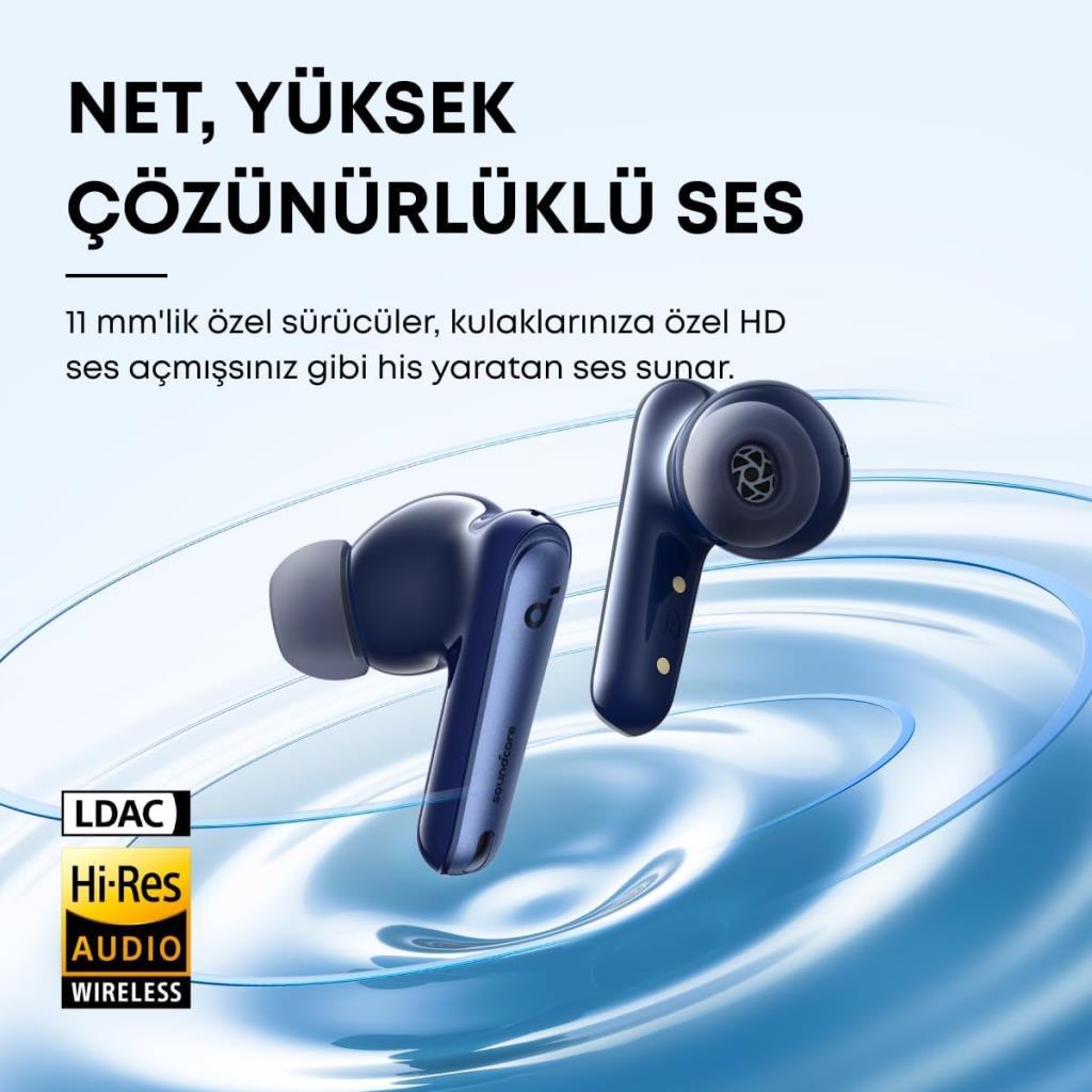 Anker SoundCore Liberty 4 NC TWS Lacivert Kulak İçi Bluetooth Kulaklık