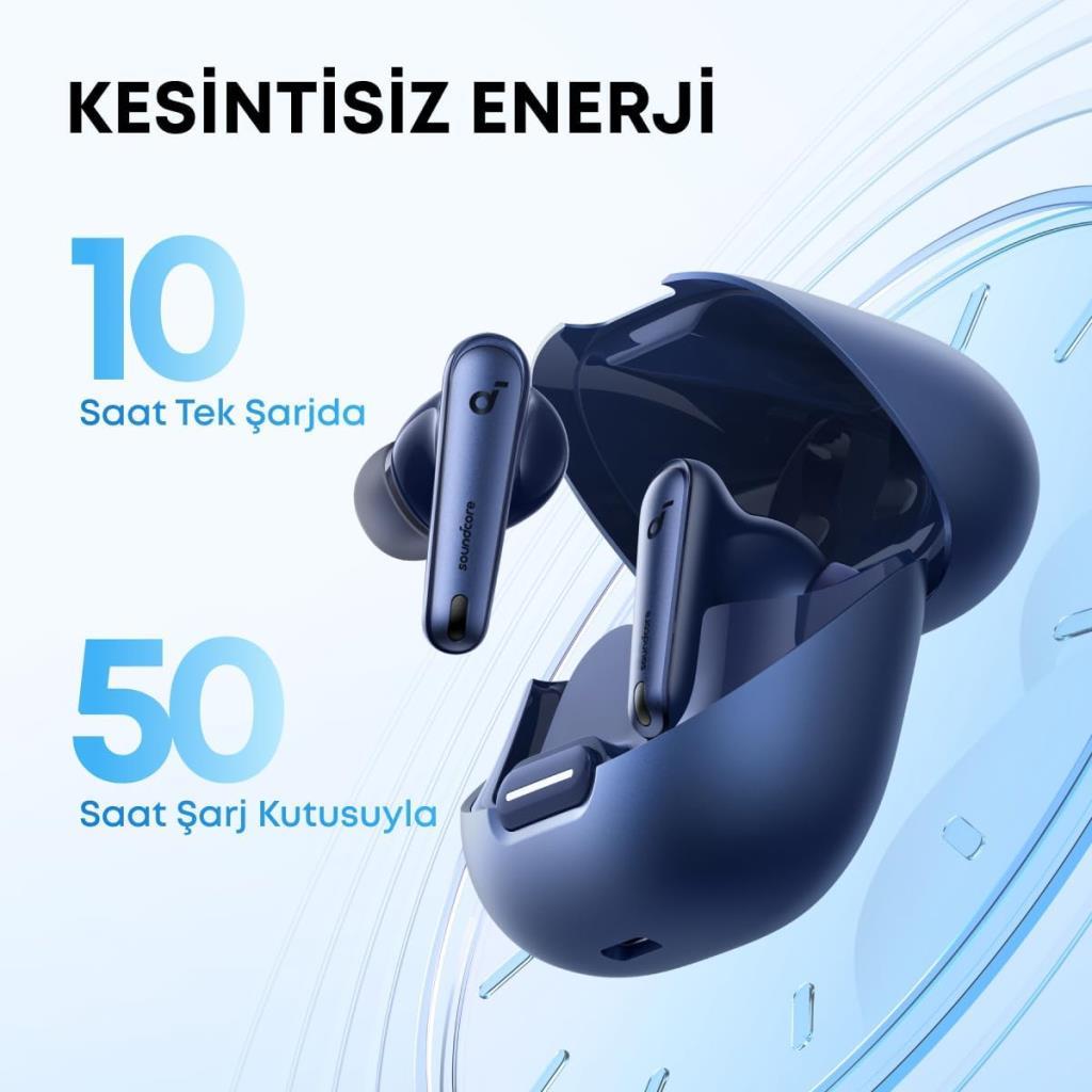 Anker SoundCore Liberty 4 NC TWS Lacivert Kulak İçi Bluetooth Kulaklık
