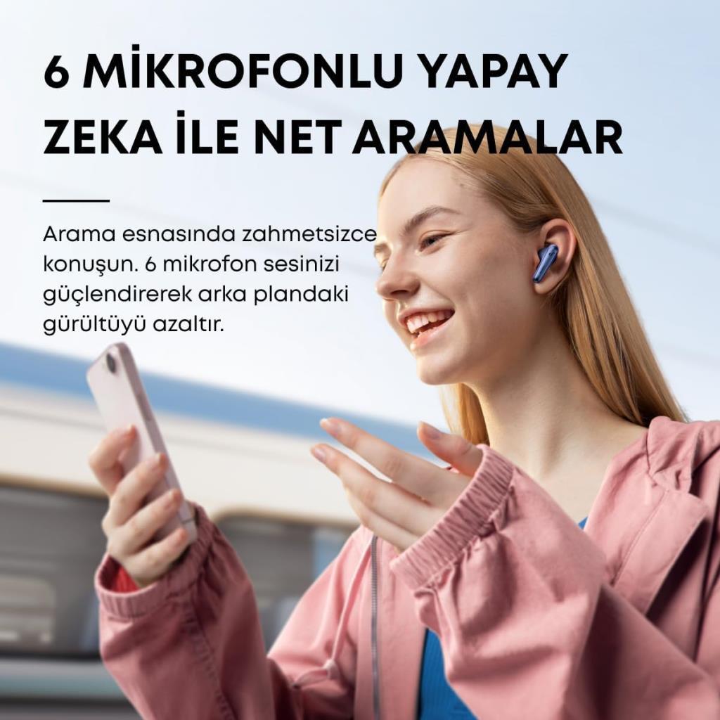 Anker SoundCore Liberty 4 NC TWS Lacivert Kulak İçi Bluetooth Kulaklık