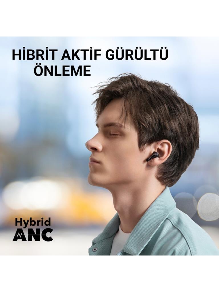 سماعات أذن Anker SoundCore Life Note 3i TWS ANC باللون الأسود بتقنية البلوتوث مع شاشة عرض