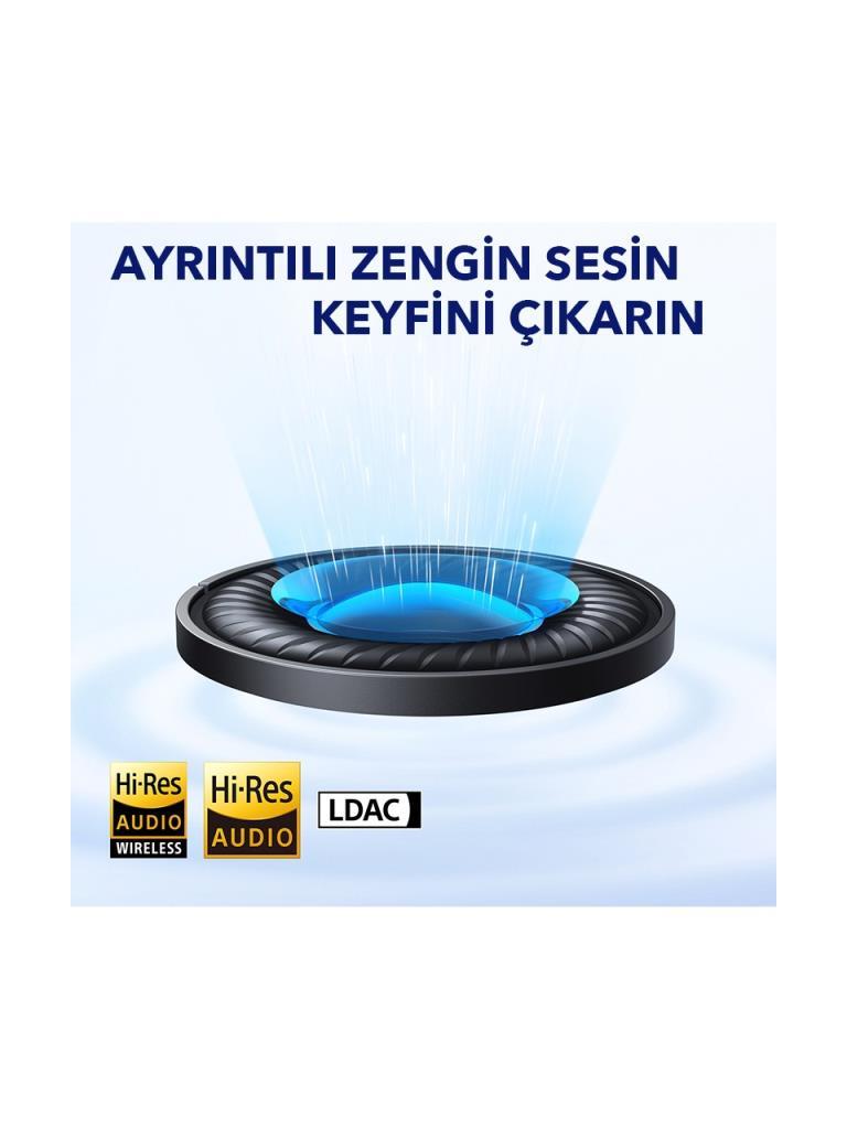Anker SoundCore Space Q45 Beyaz Kulak Üstü Bluetooth Kulaklık