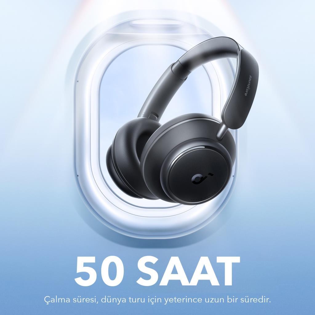 Anker SoundCore Space Q45 Siyah Kulak Üstü Bluetooth Kulaklık