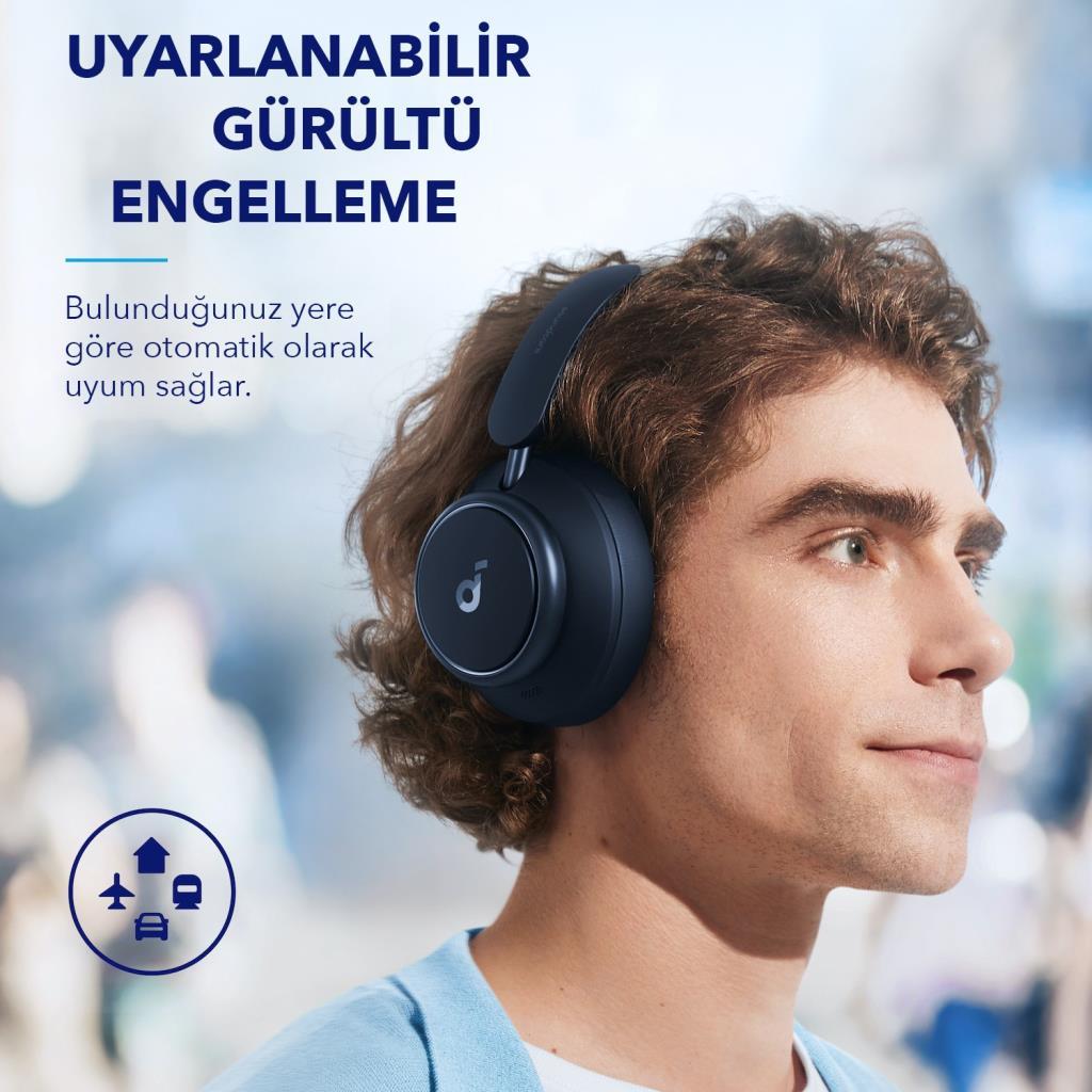 Anker SoundCore Space Q45 Siyah Kulak Üstü Bluetooth Kulaklık