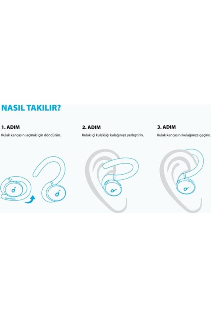 Anker SoundCore Sport X10 TWS Kulak İçi Bluetooth Kulaklık Beyaz Teşhir