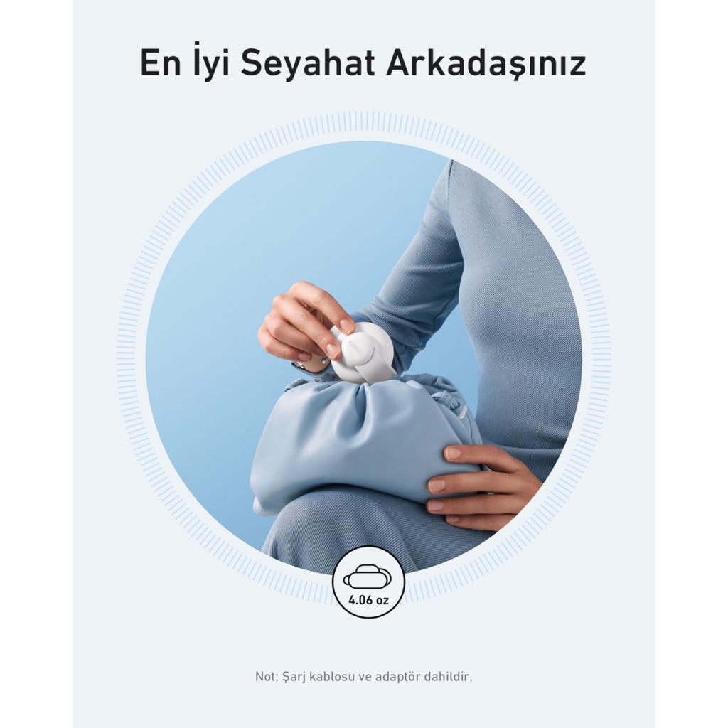 Anker Ufo MagGo B25M8 Beyaz 3in1 MagSafe Kablosuz Şarj Aleti - OUTLET