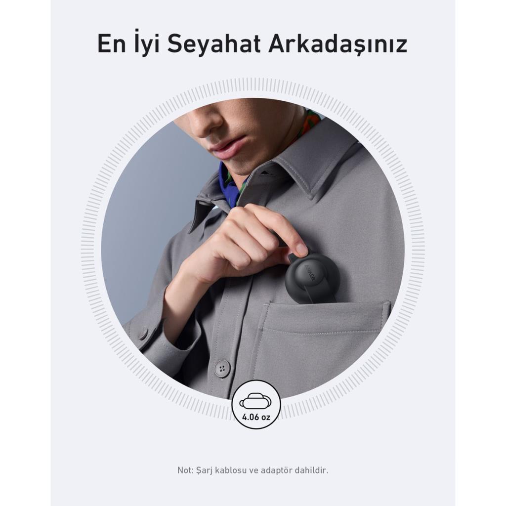 Anker Ufo MagGo B25M8 Siyah 3in1 MagSafe Kablosuz Şarj Aleti - OUTLET