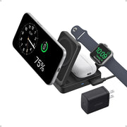 Anker Ufo MagGo B25M8 Siyah 3in1 MagSafe Kablosuz Şarj Aleti - TEŞHİR