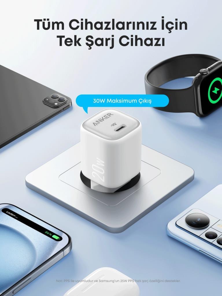 Anker Zolo A2699 20 W Hızlı Şarj Adaptörü
