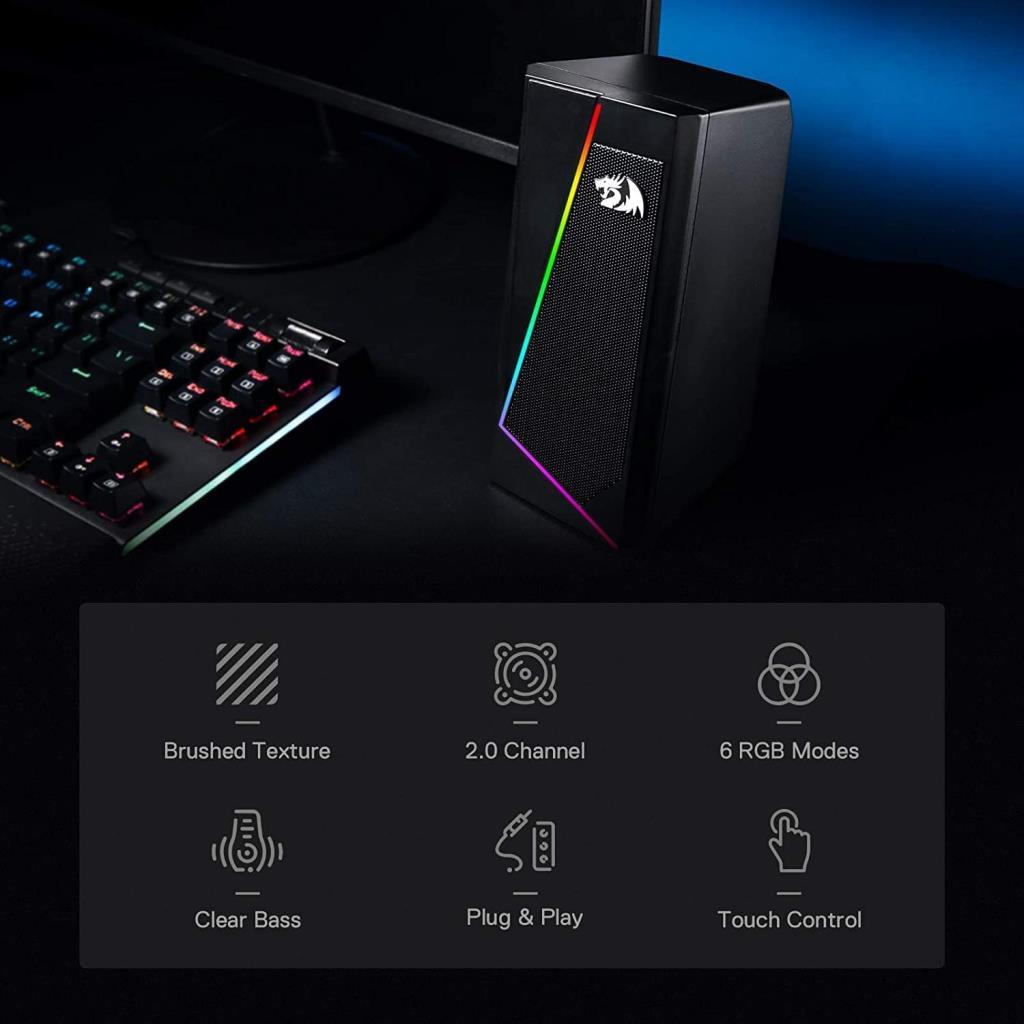 Redragon Anvil GS520 RGB USB 1+1 10 W Hoparlör - OUTLET