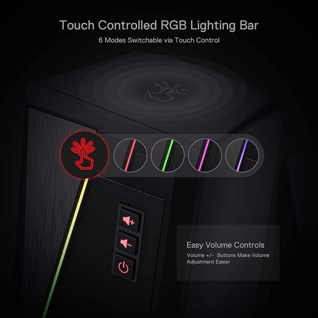 Redragon Anvil GS520 RGB USB 1+1 10 W Hoparlör - OUTLET