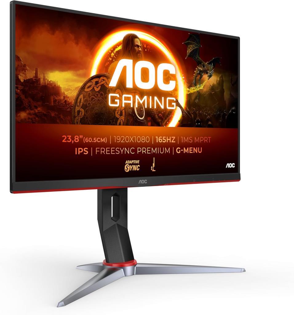 AOC 24G2SP/BK 23.8" 1 ms Full HD Pivot IPS 165 Hz Oyuncu Monitörü Teşhir