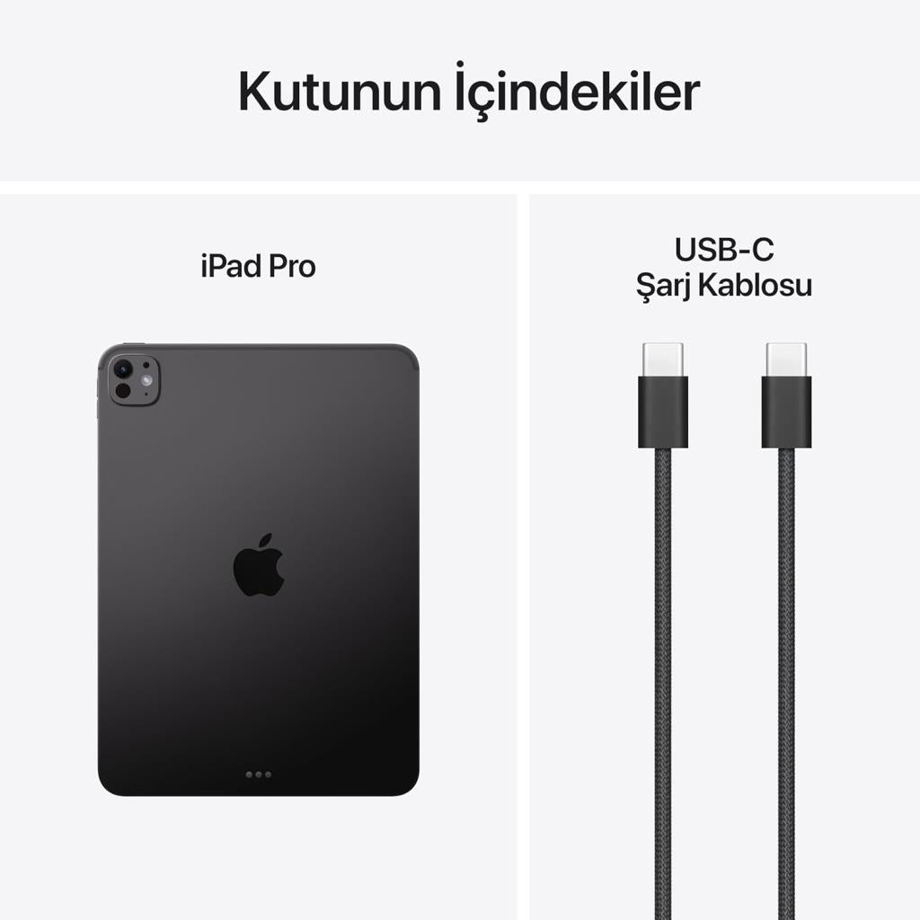 iPad Pro M5 Wi-Fi 256 GB 11" MDWK4TU/A Uzay Siyahı Tablet (Apple Türkiye Garantili)