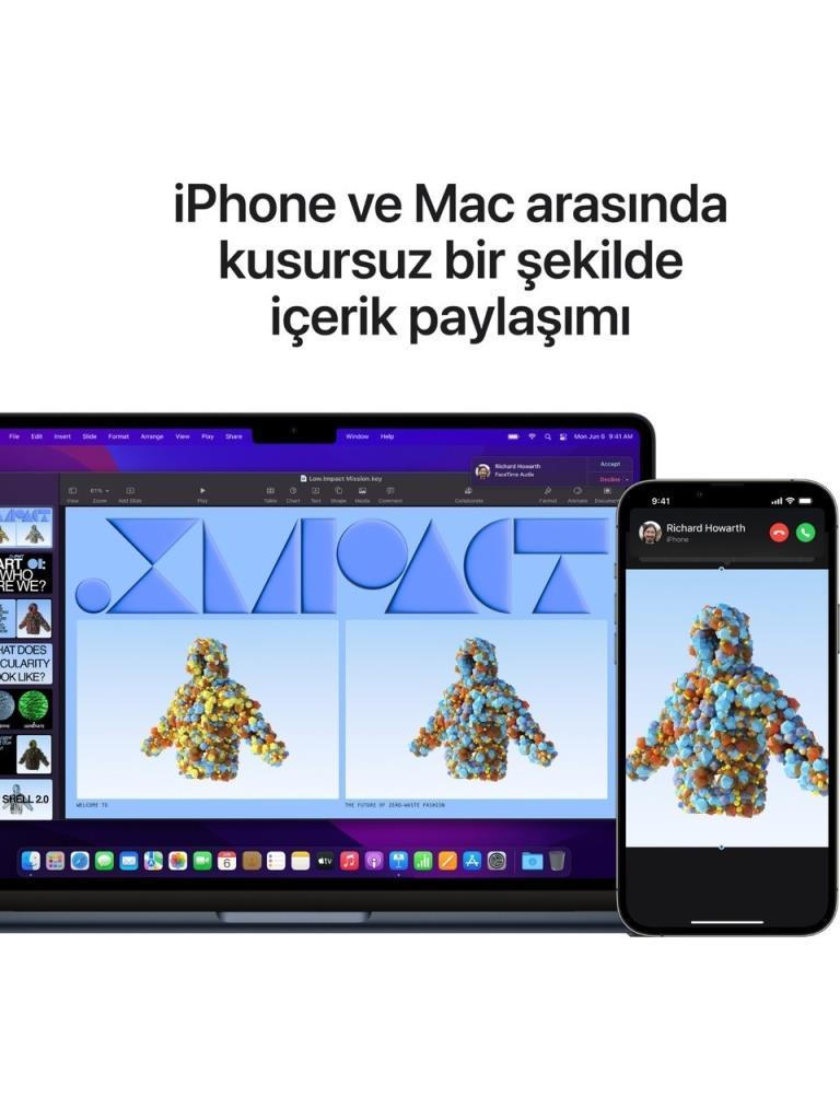 MacBook Air M2 16 GB 256 GB SSD 13.6" MC7X4TU/A Gece Yarısı (Açıklamayı Okuyunuz)